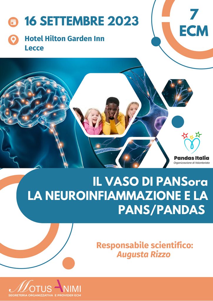 Il vaso di PANSora, convegno che ha come argomento "la neuroinfiammazione e la PANS/PANDAS"